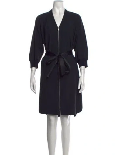 Pre-owned Lafayette 148 Acetate Mini Dress In Black