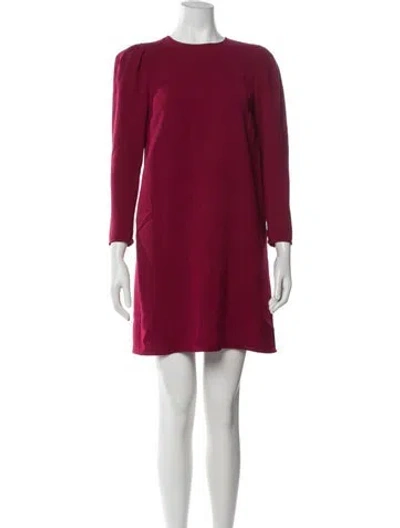 Pre-owned Lafayette 148 Acetate Mini Dress In Red