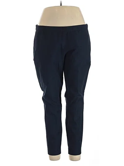 Pre-owned Lafayette 148 Active Pants In Blue