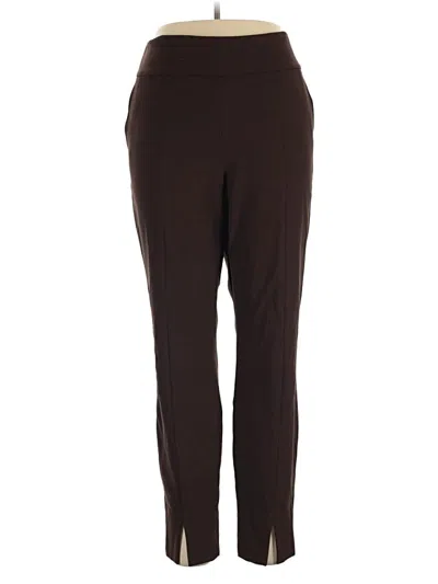 Pre-owned Lafayette 148 Active Pants In Brown