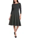 Lafayette 148 New York Addison A-line Dress In Gray