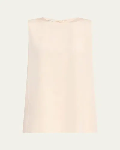 Lafayette 148 Adela Sleeveless Blouse In Beige