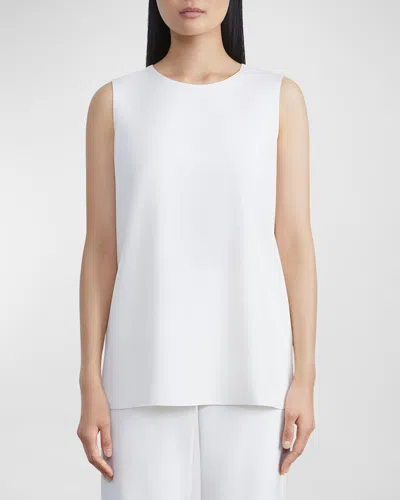 Lafayette 148 Adela Sleeveless Blouse In Cloud