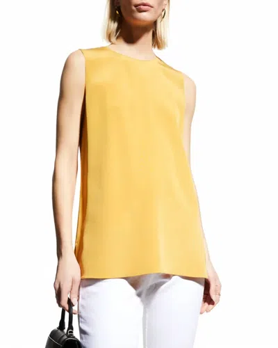 Lafayette 148 Adela Sleeveless Blouse In Spiced Honey In Multi