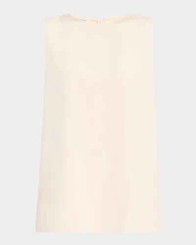 Lafayette 148 Adela Sleeveless Blouse In White