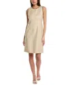 Lafayette 148 New York Harpson Wool-blend Sheath Dress In Brown