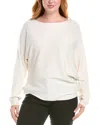 Lafayette 148 New York Asymmetric Silk-blend Sweater In Gray