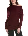 Lafayette 148 Asymmetric Sweater In Red