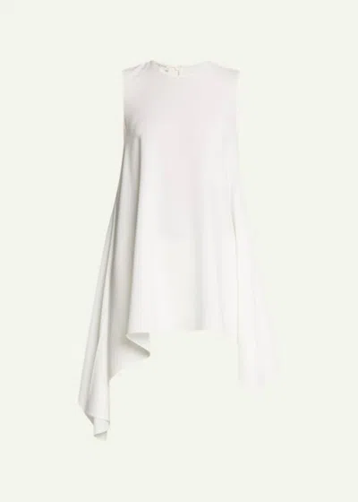 Lafayette 148 Asymmetrical Blouse In Cloud In Grey