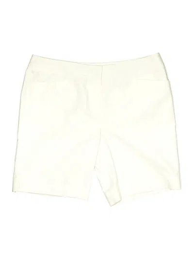Pre-owned Lafayette 148 Athletic Shorts In Ivory