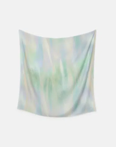 Lafayette 148 Aurora Print Cashmere-silk Scarf In Black