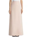 Lafayette 148 New York High Waisted Silk-blend Maxi Skirt In Bluff Pink