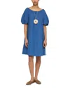 Lafayette 148 Travel Cotton Short Sleeve Shift Dress