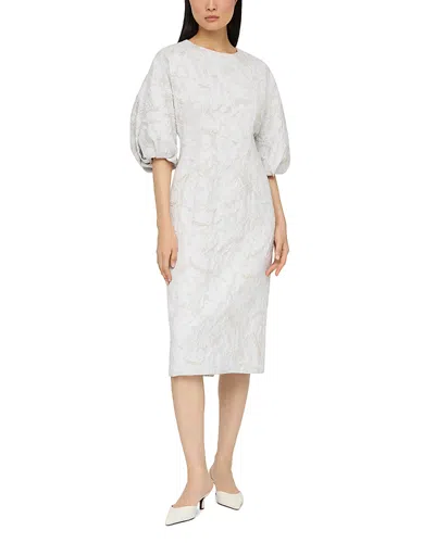 LAFAYETTE 148 BALLOON SLEEVE MIDI DRESS