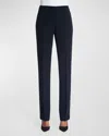 Lafayette 148 Barrow Finessecrepe Pants In Black