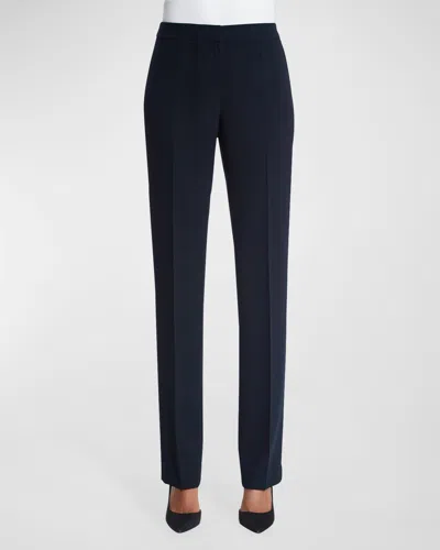 Lafayette 148 Barrow Finessecrepe Pants In Ink
