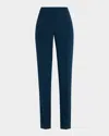 Lafayette 148 Barrow Finessecrepe Pants In Lido Blue