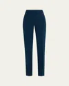 Lafayette 148 Barrow Finessecrepe Pants In Lido Blue