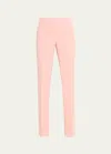 Lafayette 148 Barrow Finessecrepe Pants In Pink Dusk