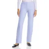 Lafayette 148 Barrow Womens Silk Blend Trousers Dress Pants In Blue