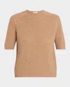 Lafayette 148 Basket Stitch Cashmere Sweater In Brown