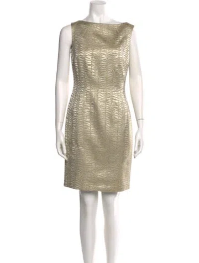 Pre-owned Lafayette 148 Bateau Neckline Knee-length Dress