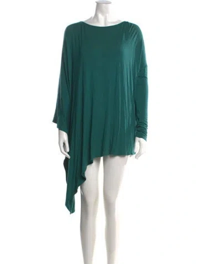 Pre-owned Lafayette 148 Bateau Neckline Midi Length Dress In Green