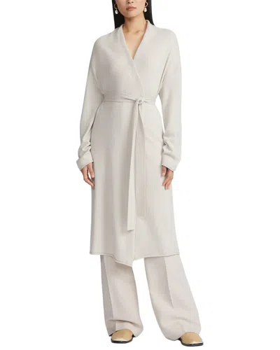 Lafayette 148 Belted Cashmere Robe In Gray