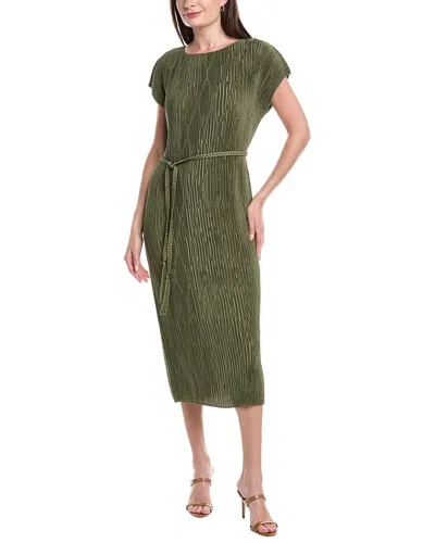 Lafayette 148 Belted Maxi Dress In Green