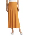 Lafayette 148 Organic Silk Georgette Bias Cut Maxi Skirt In Terracotta
