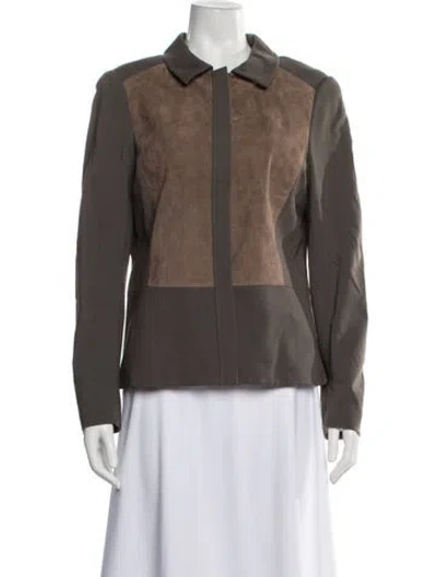 Pre-owned Lafayette 148 Biker Jacket In Multi