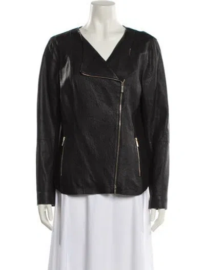 Pre-owned Lafayette 148 Biker Jacket In Multi