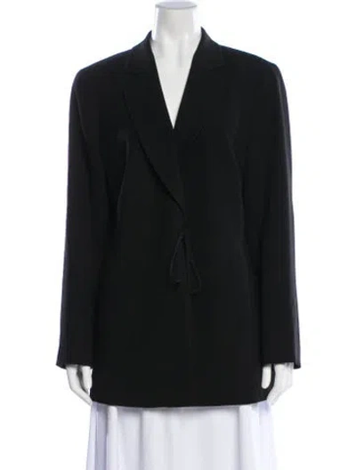 Pre-owned Lafayette 148 Blazer In Black