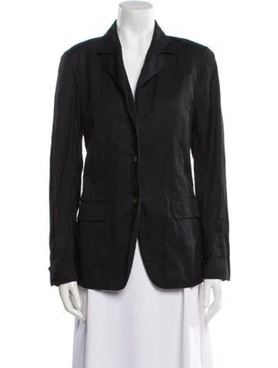 Pre-owned Lafayette 148 Blazer In Black