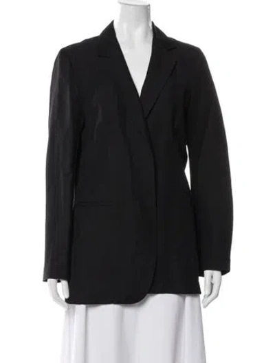 Pre-owned Lafayette 148 Blazer In Black