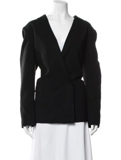 Pre-owned Lafayette 148 Blazer In Black