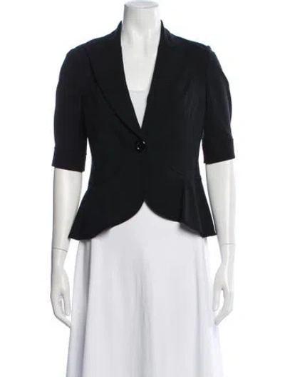 Pre-owned Lafayette 148 Blazer In Black