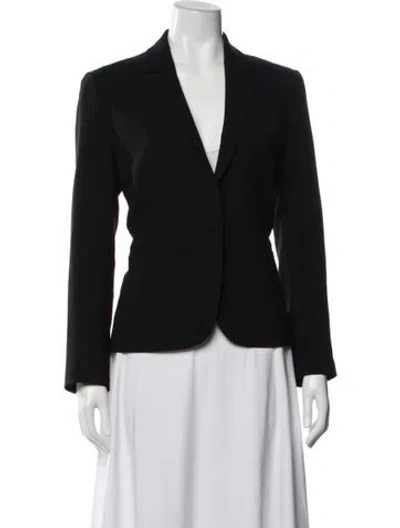 Pre-owned Lafayette 148 Blazer In Black