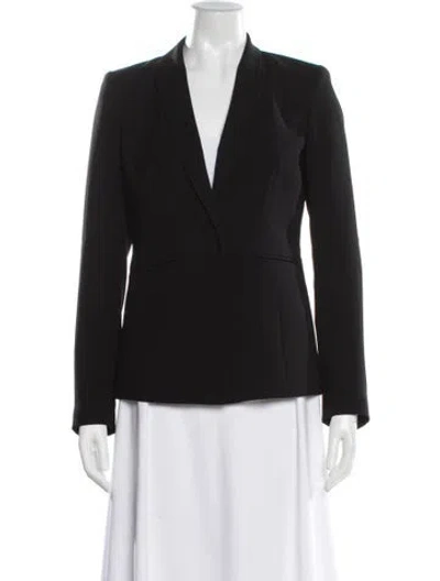 Pre-owned Lafayette 148 Blazer In Black