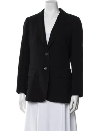 Pre-owned Lafayette 148 Blazer In Black
