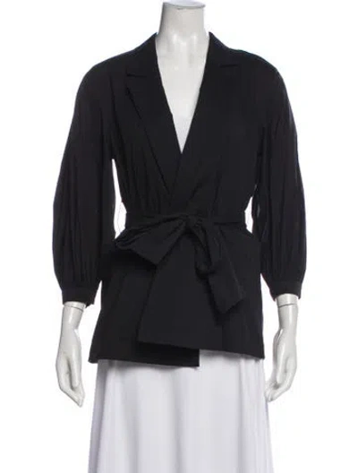 Pre-owned Lafayette 148 Blazer In Black