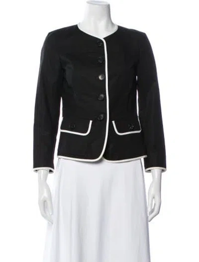 Pre-owned Lafayette 148 Blazer In Black
