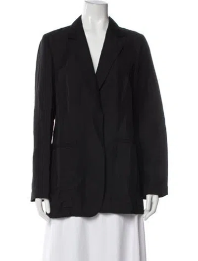 Pre-owned Lafayette 148 Blazer In Black