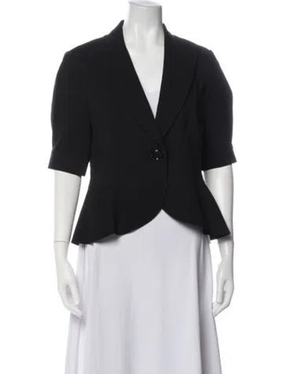 Pre-owned Lafayette 148 Blazer In Black