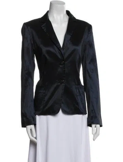Pre-owned Lafayette 148 Blazer In Blue