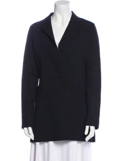 Pre-owned Lafayette 148 Blazer In Blue