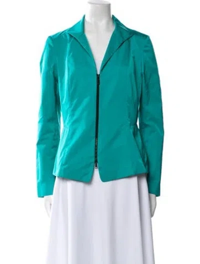 Pre-owned Lafayette 148 Blazer In Blue