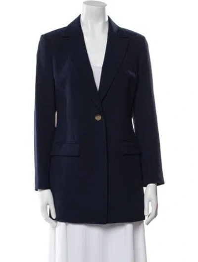 Pre-owned Lafayette 148 Blazer In Blue