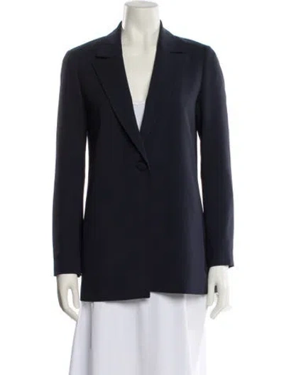 Pre-owned Lafayette 148 Blazer In Blue