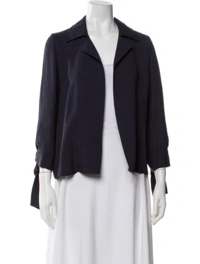 Pre-owned Lafayette 148 Blazer In Blue